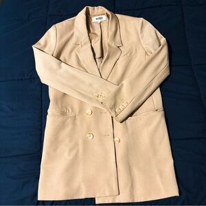 BB DAKOTA STEVE MADDEN Double Breasted Collared Blazer Power Suit Size Medium